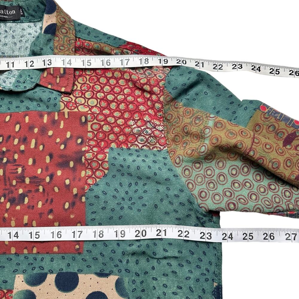 Luc Matton | Men | Multi Print Patchwork Cotton L… - image 4